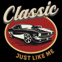 mens graphic tee still a classic just like me