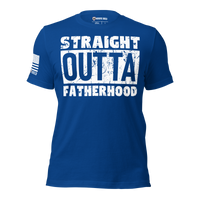 Patriotic Dad life t-shirt with classic and comfortable fit. true royal