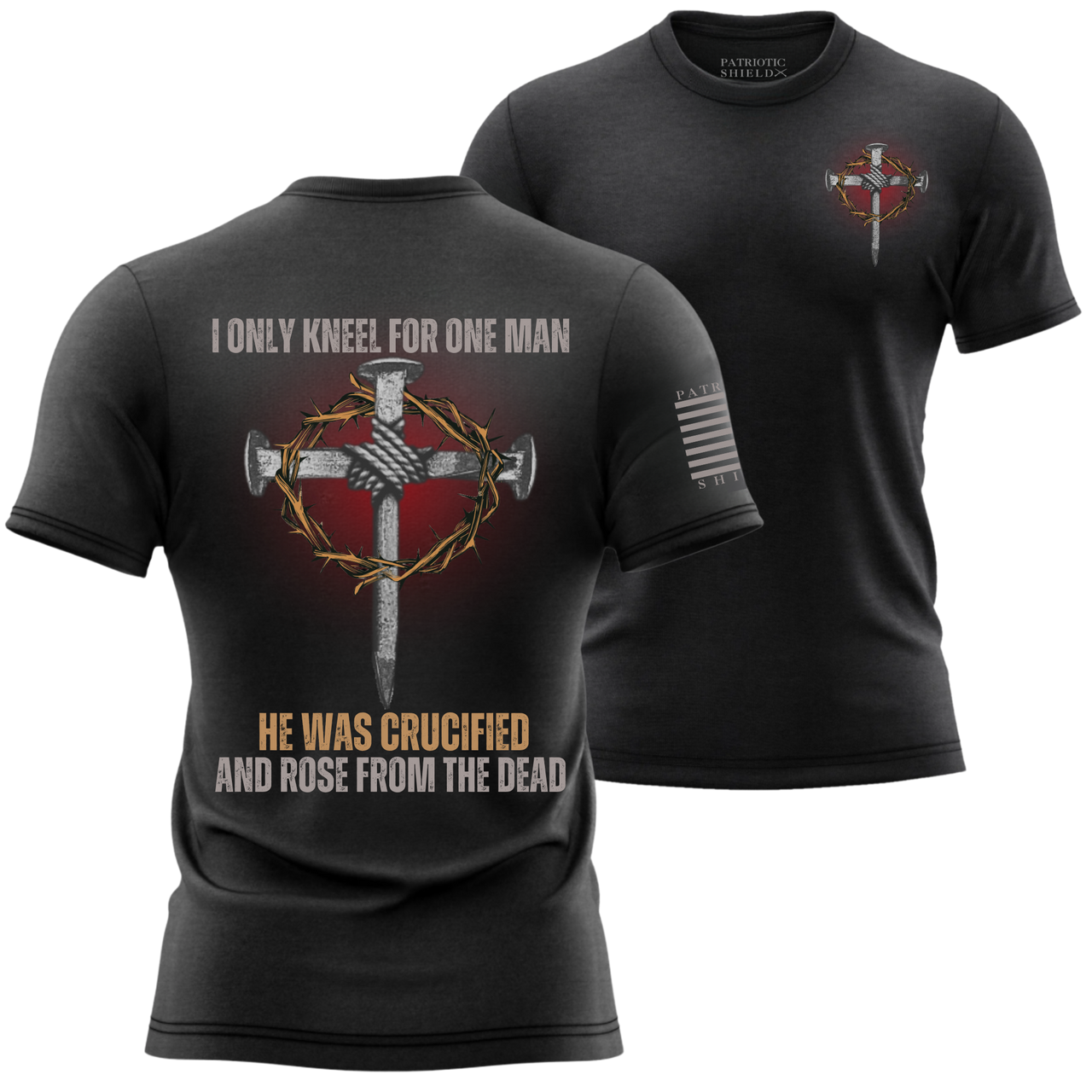 Premium Faith T-Shirt for Catholics and Christians – God Is the Way, Stand Firm in Belief