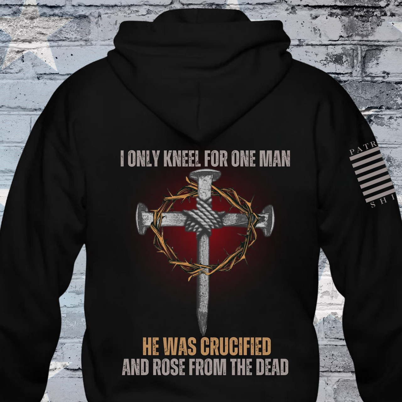 "There's Only One" Hoodie – designed for warriors standing firm in devotion to Jesus Christ.