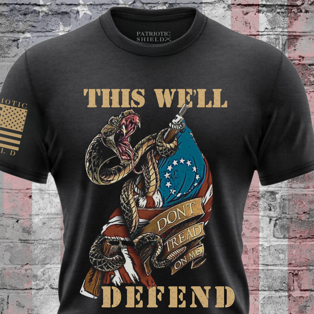 This We'll Defend T-Shirt – Bold Statement tee for American Patriots