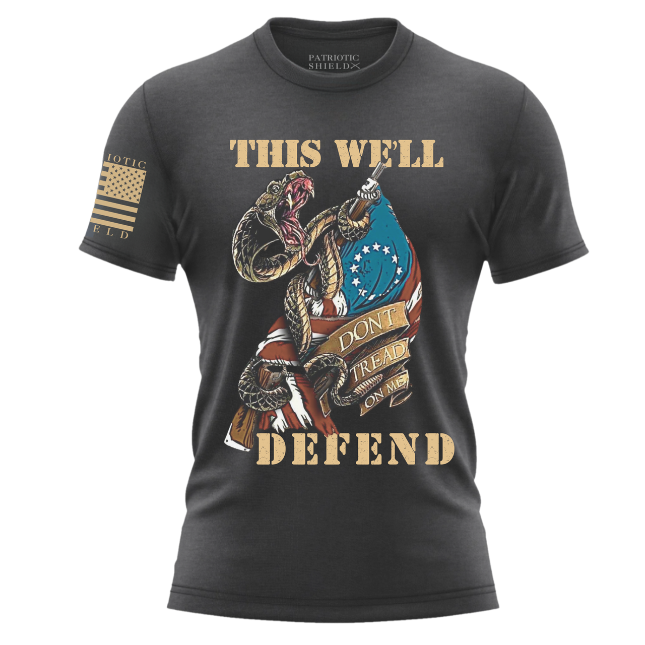 Veteran-family Owned Patriotic T-Shirt – Don't tread on me tee