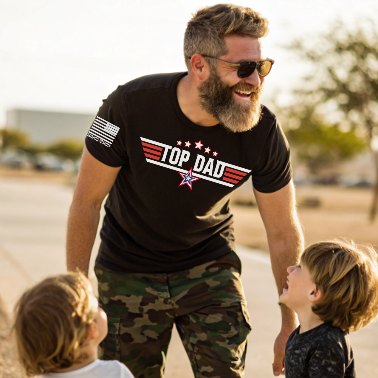 Patriotic Top Gun-themed Top Dad shirt for Father’s Day