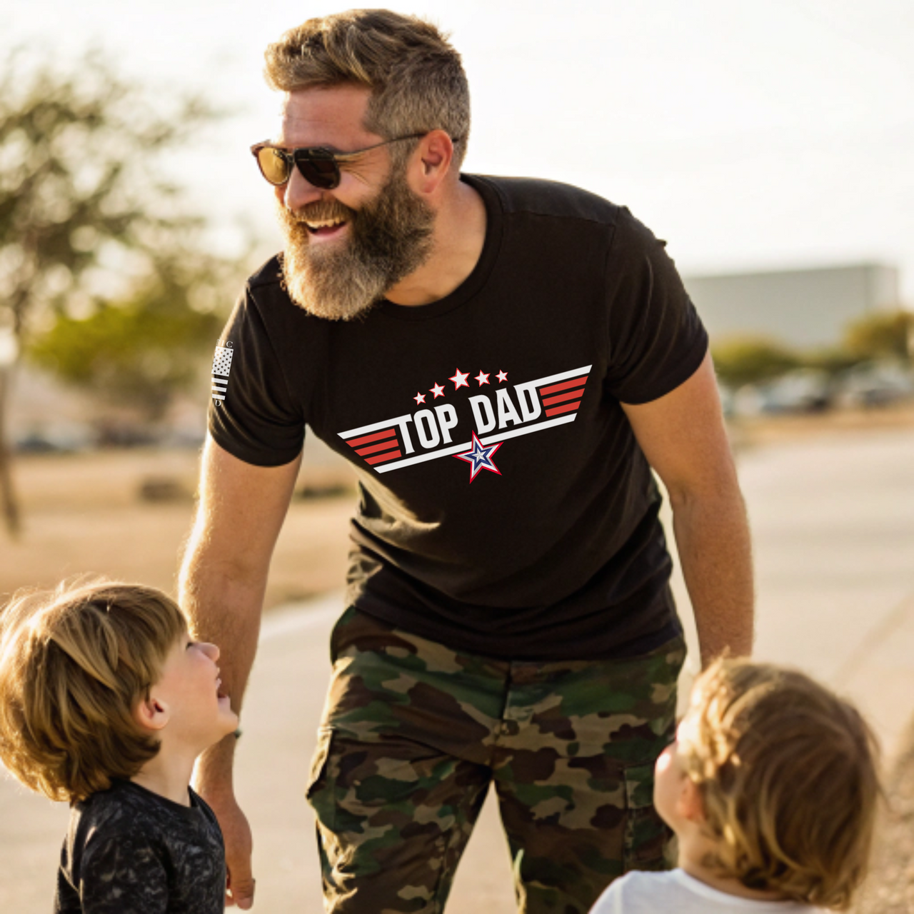 Patriotic Top Gun-themed Top Dad shirt for Father’s Day