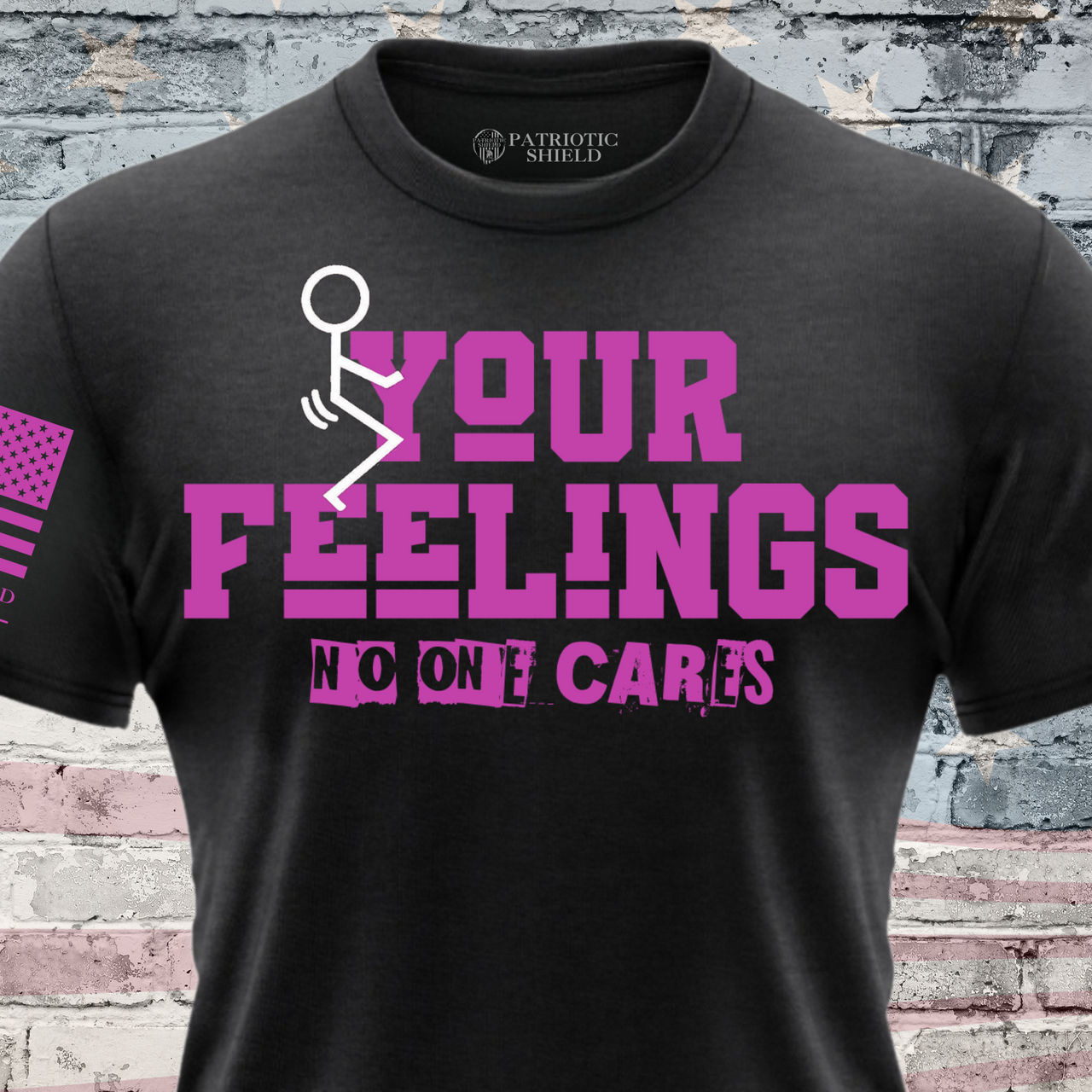 Defiant American-made slogan shirt for free speech patriots