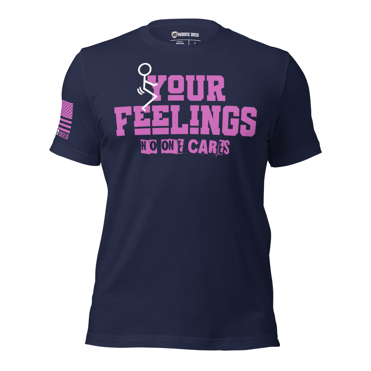 Screw your feelings freedom shirt for unapologetic Americans. navy