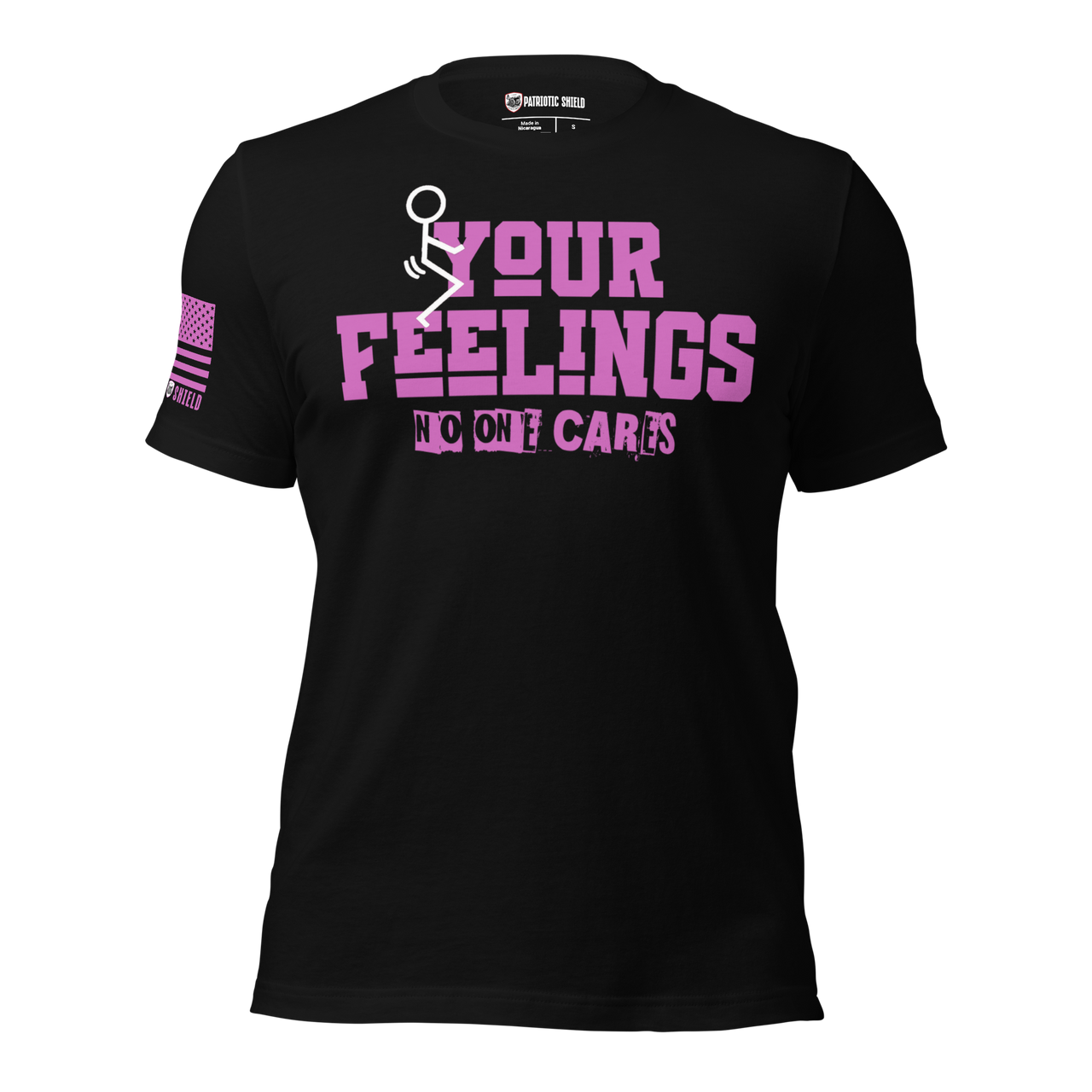 Bold anti-woke slogan shirt for true American patriots, black