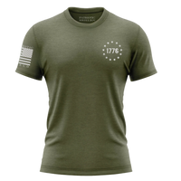 Thumbnail for 1776 Inspired Shirt - Protect American Values. military green