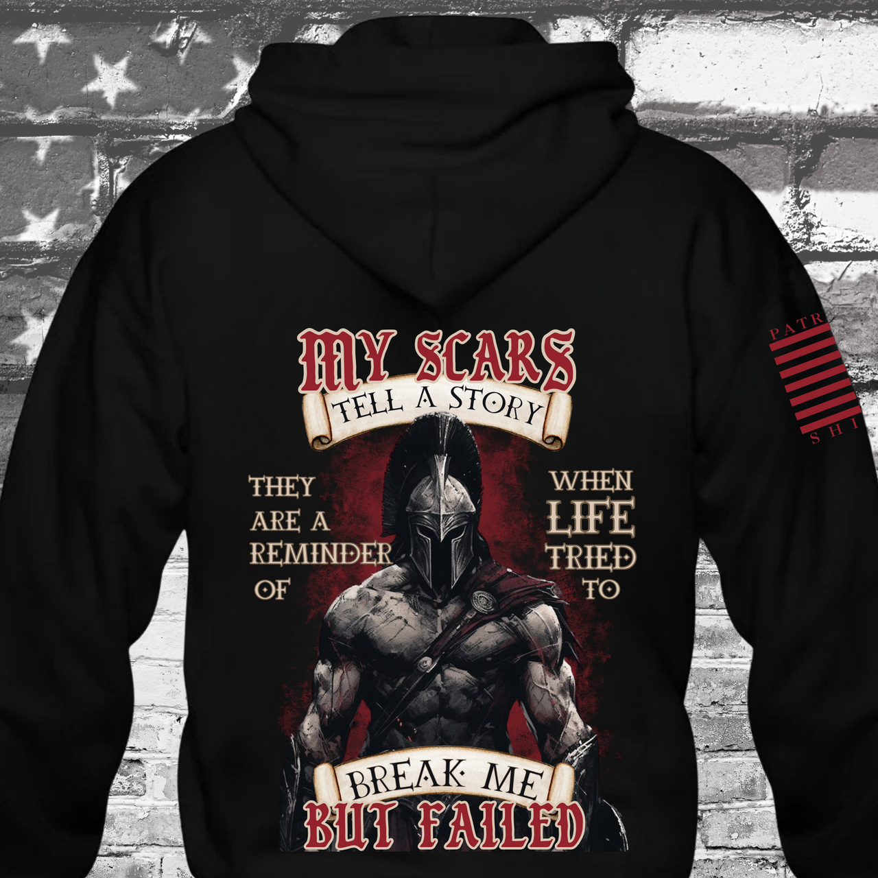 Comfortable Unbreakable Warrior Hoodie - Perfect for Resilient Patriots