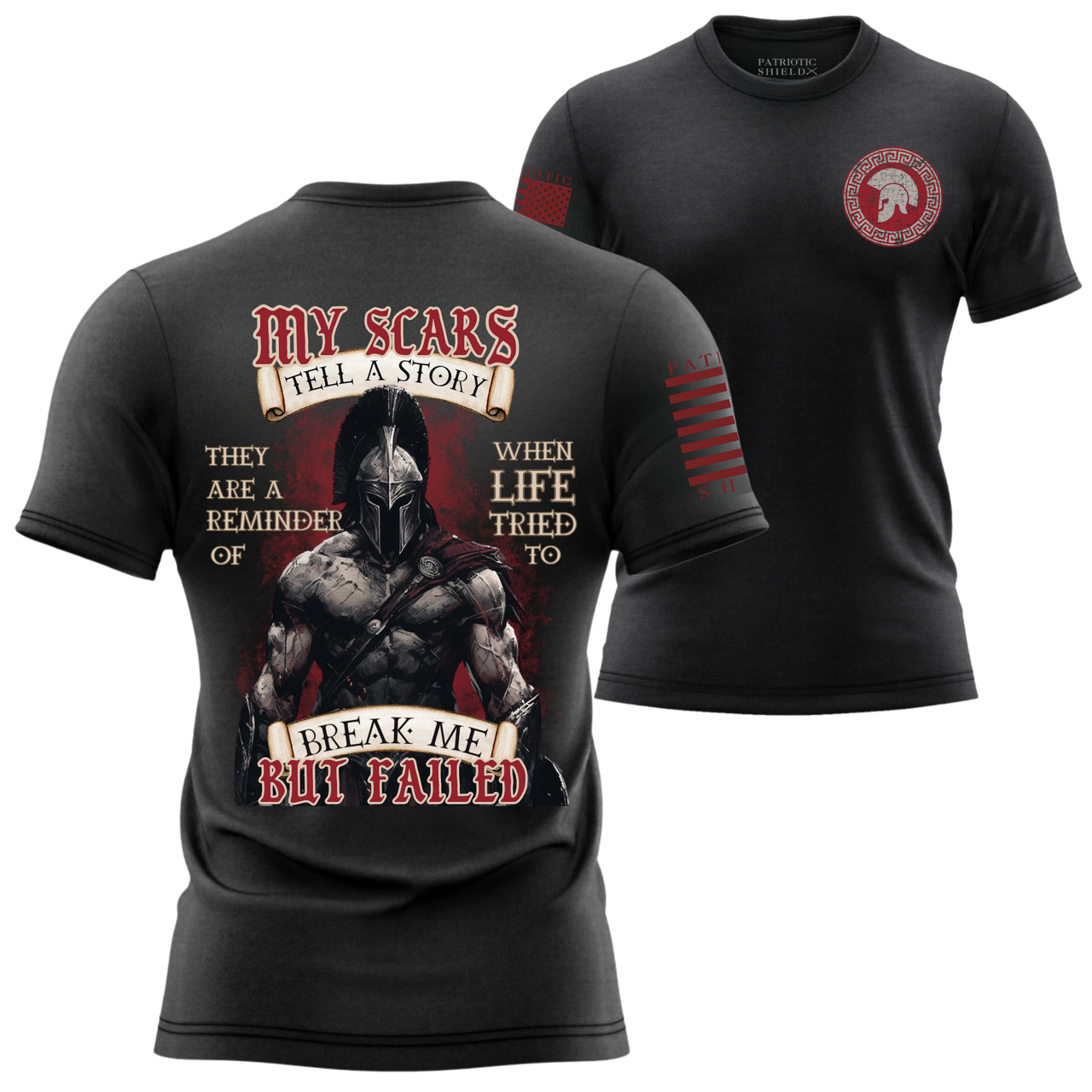 Relentless Spirit T-Shirt - Spartan Warrior Inspired Tee, No Surrender, No Defeat