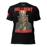creepy American freedom t-shirt for patriots. black