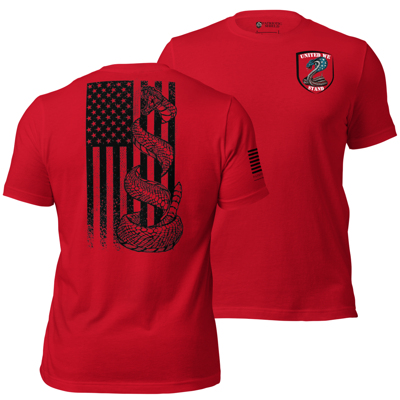 Gritty Patriotic Shirt 1776 America. red