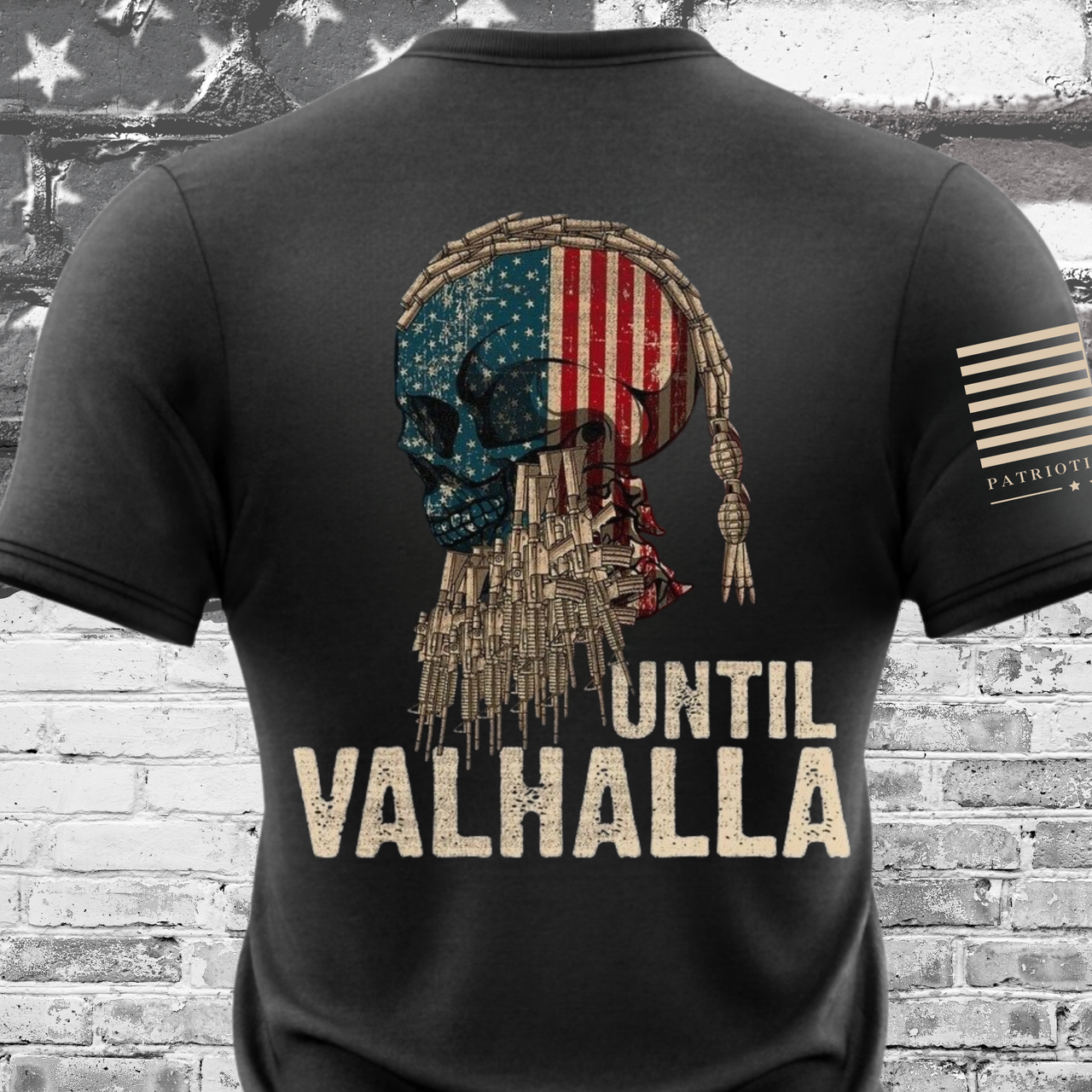 Fearless Until Valhalla premium patriotic tee