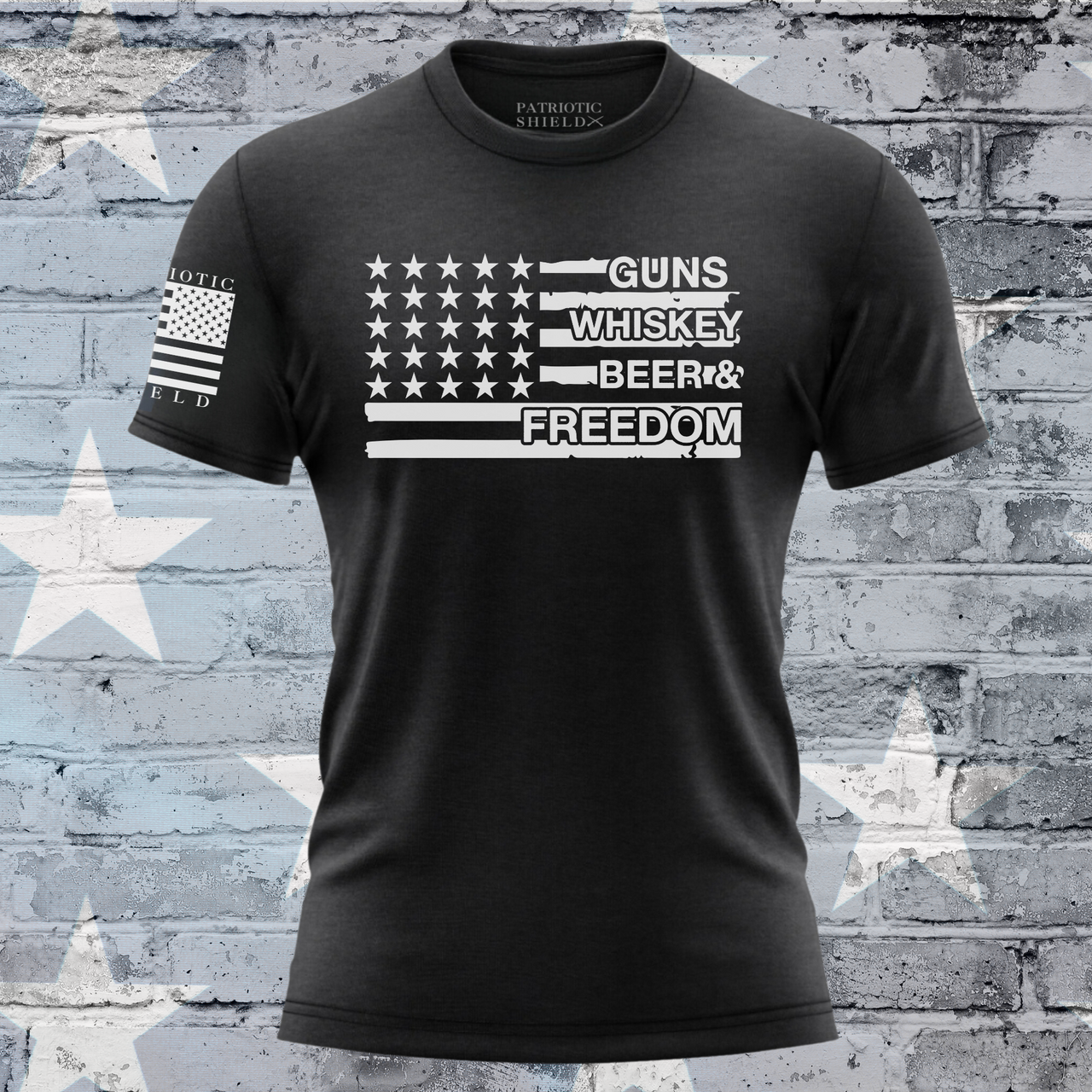 Guns, Whiskey, Beer And Freedom T-Shirt