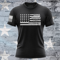 Thumbnail for Guns, Whiskey, Beer And Freedom T-Shirt