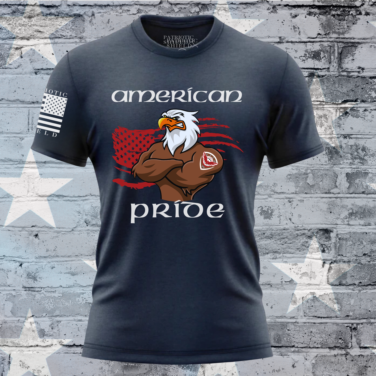 Eagle printed American pride t shirt