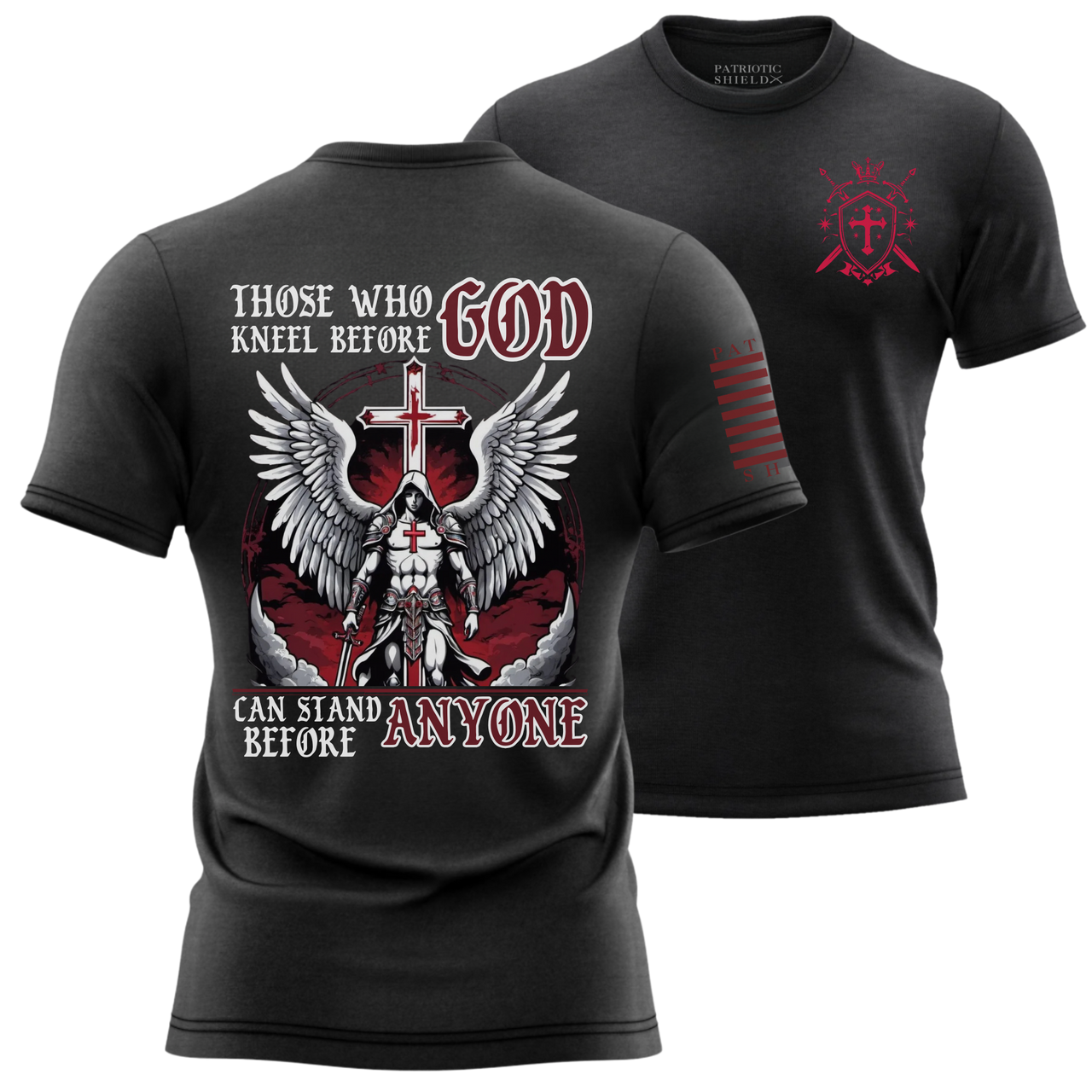 Faith Unshaken T-Shirt - Perfect for faith-driven warriors. black