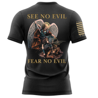 Thumbnail for Durable Fear No Evil T-Shirt honoring bravery and belief.