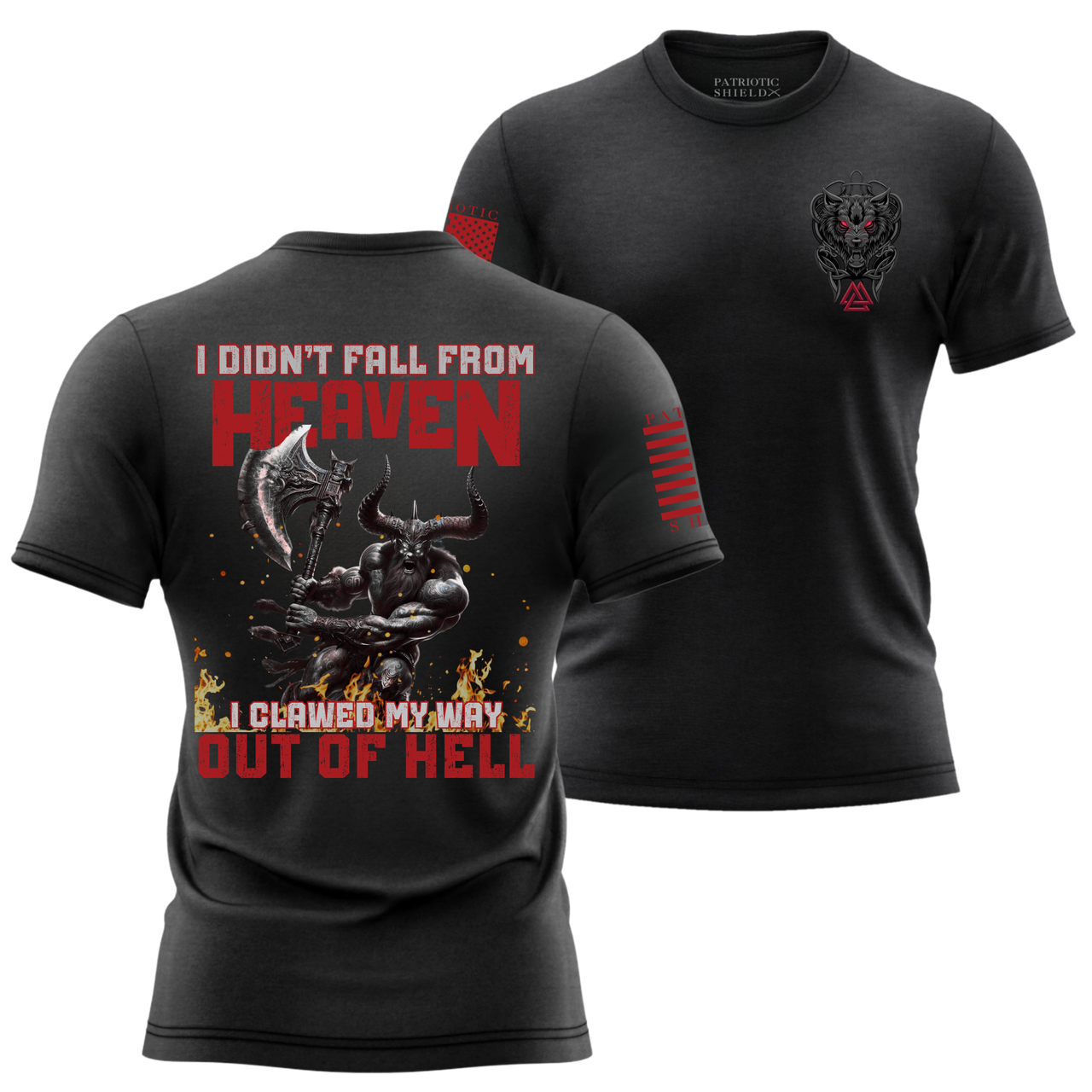 Clawed My Way Out T-Shirt - Warrior apparel for unyielding fighter.