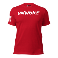 Comfortable and defiant anti-cancel culture shirt. red