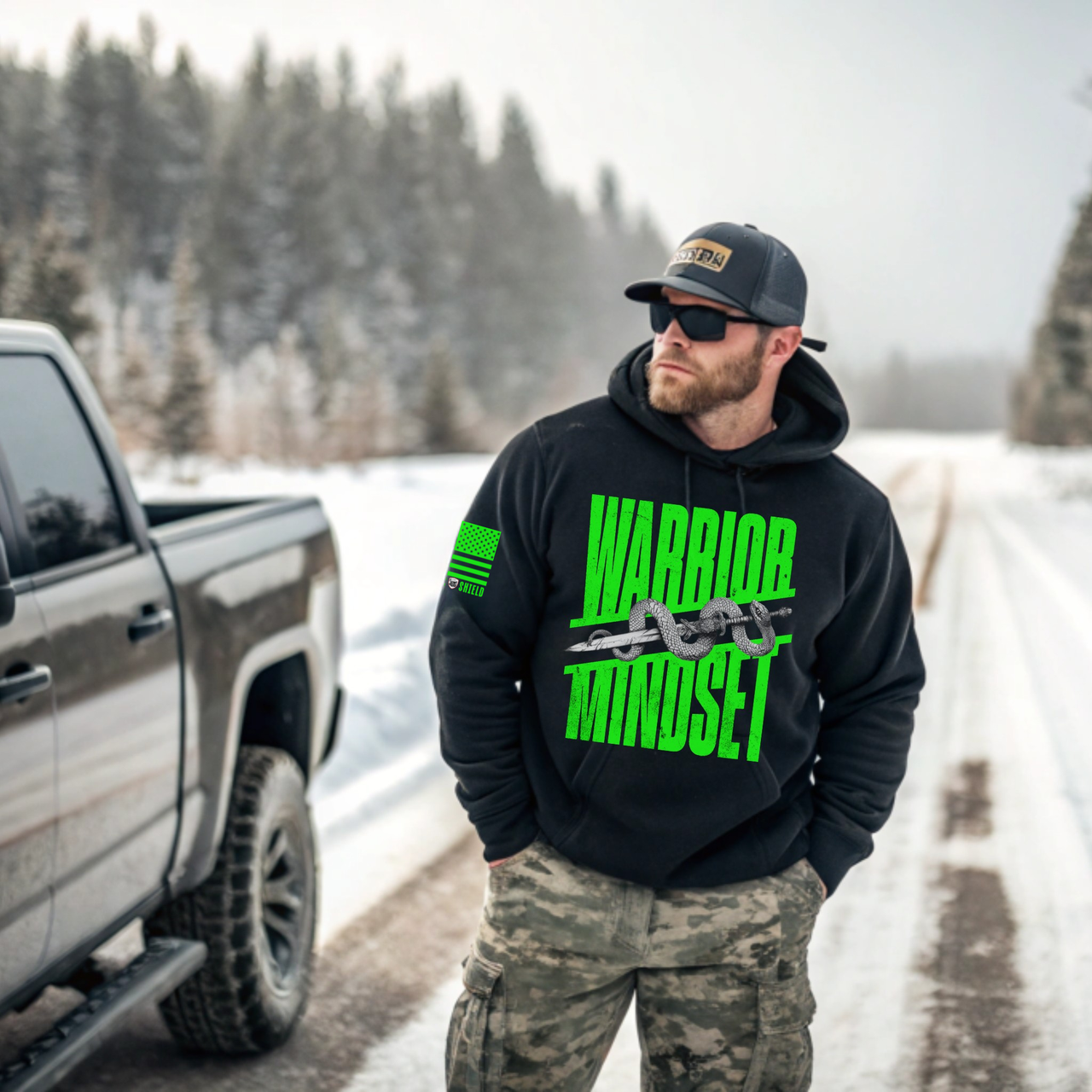 Durable Patriotic Hoodie for Everyday American Warriors