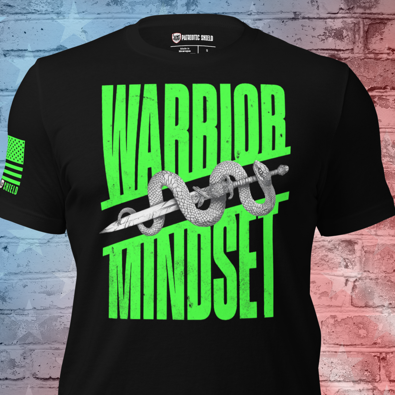 Warrior Mindset T-Shirt Patriotic Apparel for Men and Women