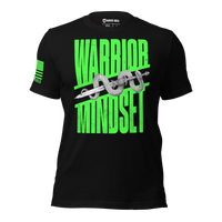 Veteran Family Owned Warrior Mindset Shirt. black