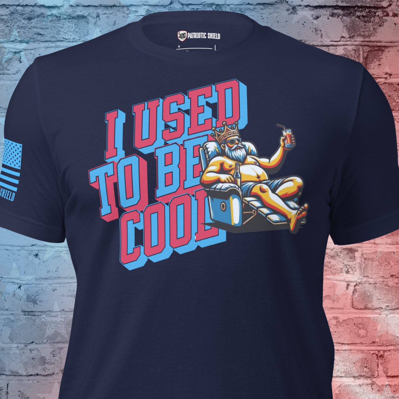 used to be cool t shirt funny dad tee men