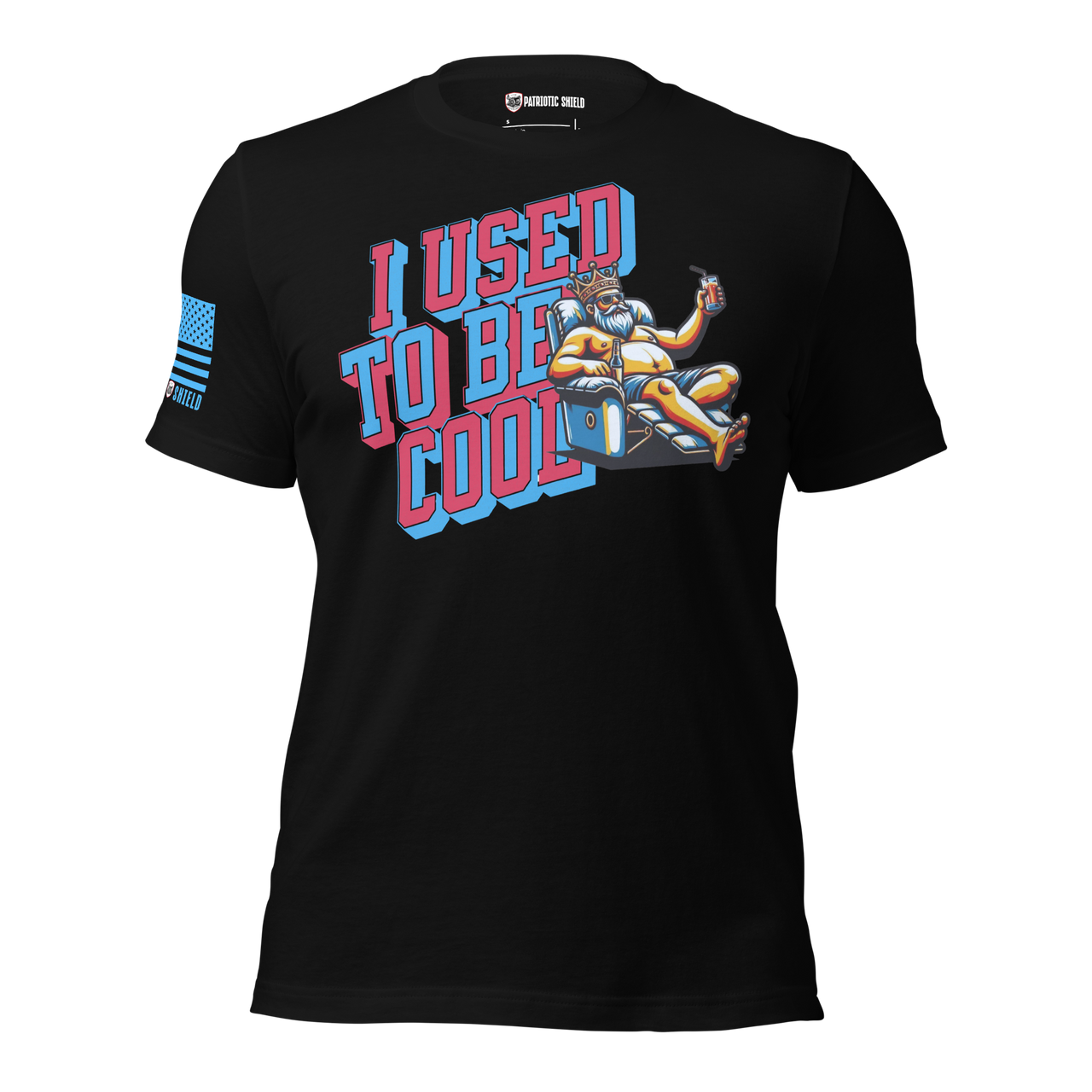 mens graphic tee used to be cool patriotic apparel. black