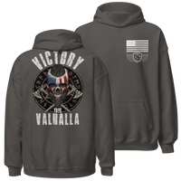 Warrior Mindset Patriotic Hoodie American Pride. charcoal