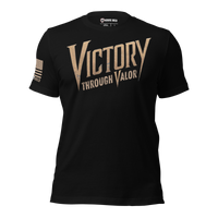 Defiant American strength slogan shirt for patriots. black