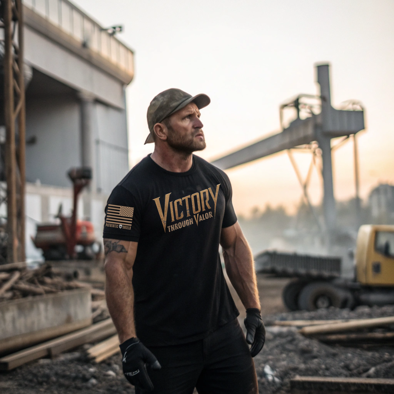 Veteran-family owned patriotic clothing celebrating courage and strength