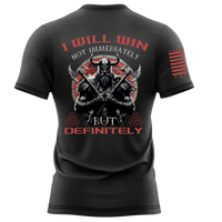 Thumbnail for Motivational apparel - Victory Will Be Mine T-Shirt for determined fighters.