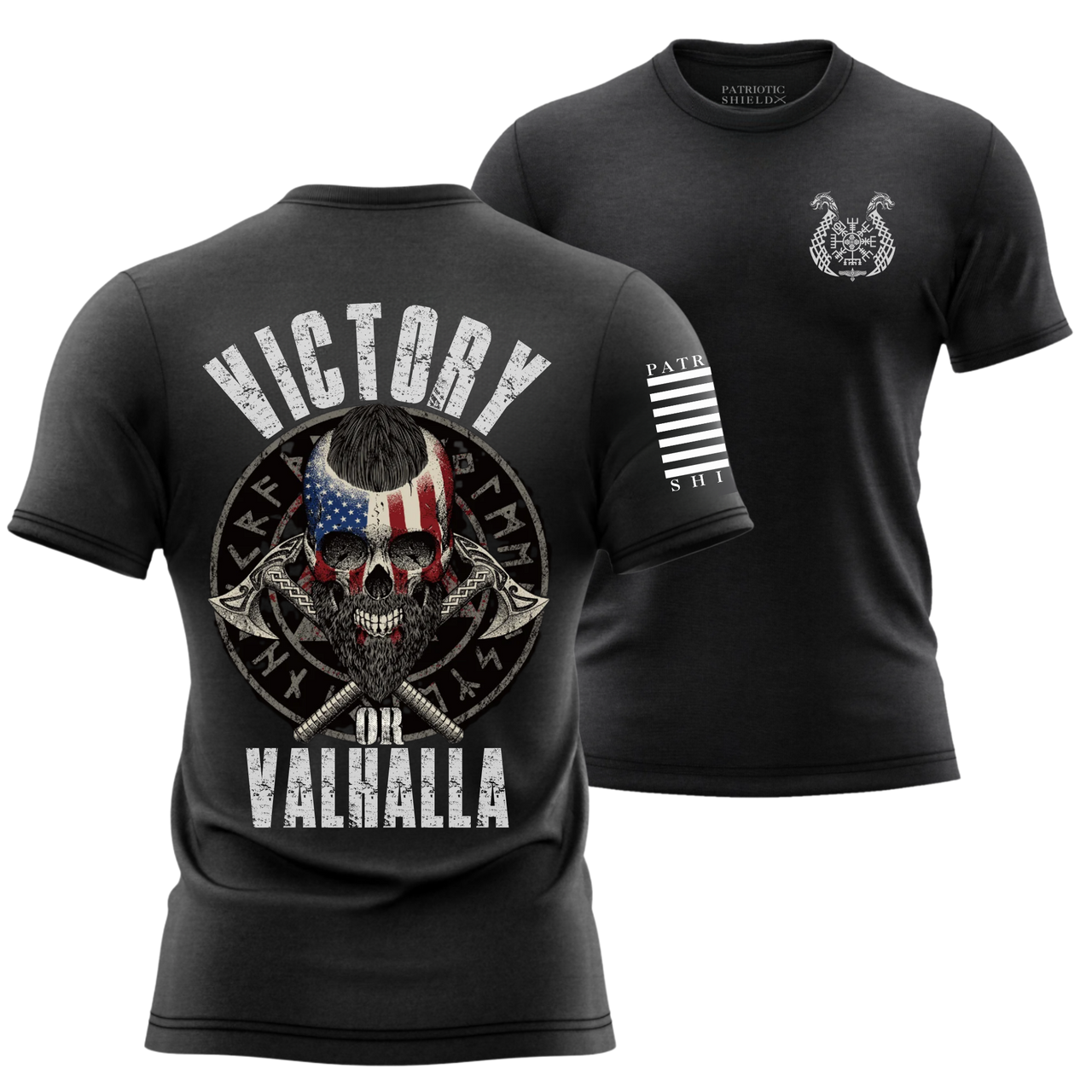 Patriotic Warrior T-Shirt – Stand for Strength & Defiance