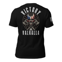 Thumbnail for Victory or Valhalla T-Shirt back design bold print