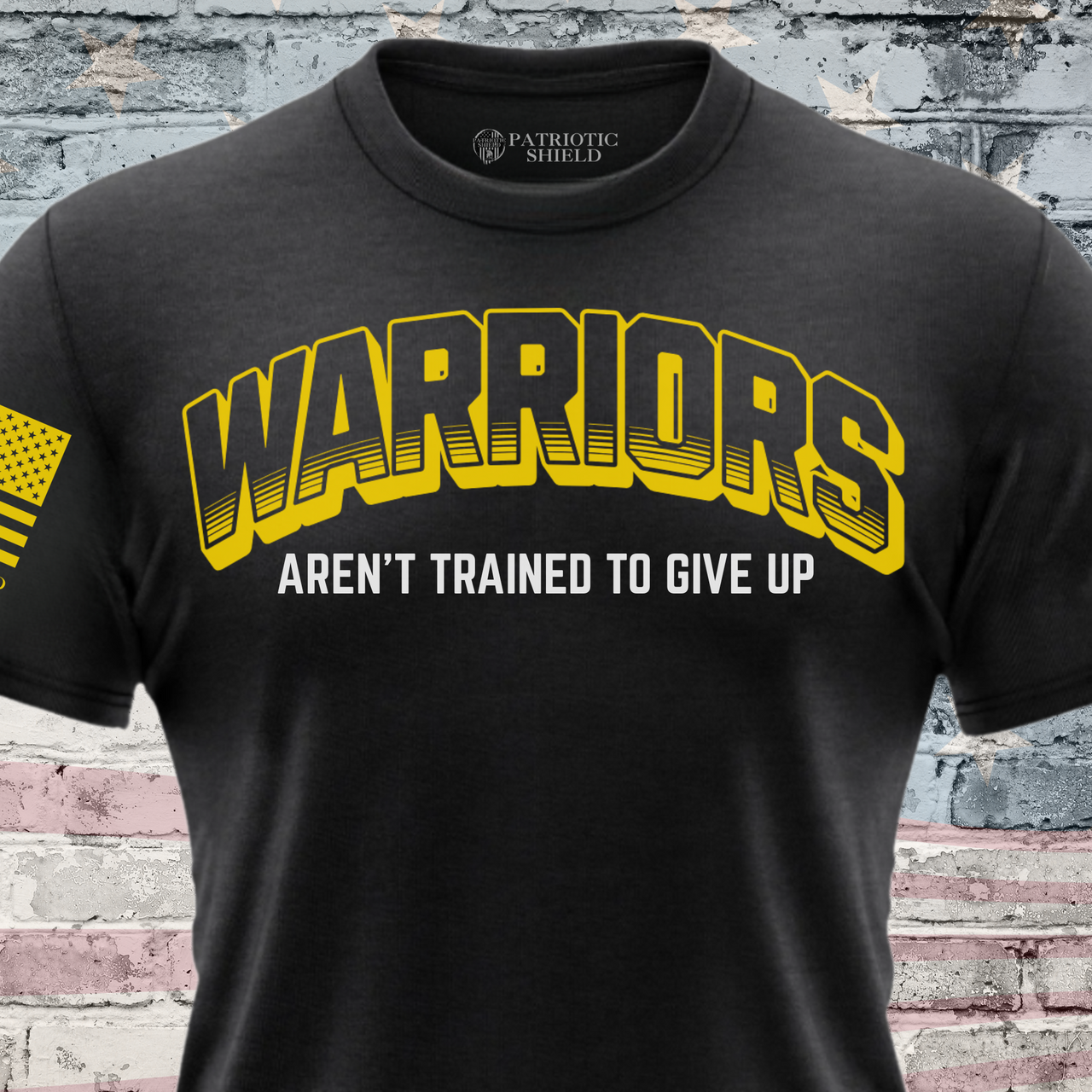 Warrior Grit patriotic t-shirt for strong Americans