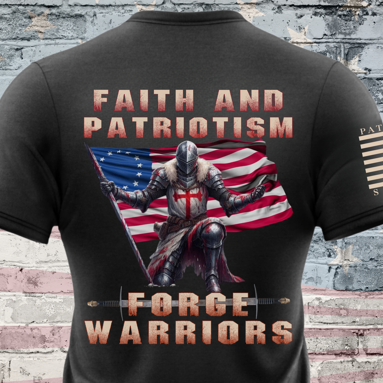 Warrior Rising T-Shirt - Bold Patriotic & Faith Shirt