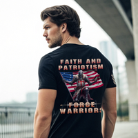 Thumbnail for Patriotic Strength Shirt - Built for Warriors and Believers