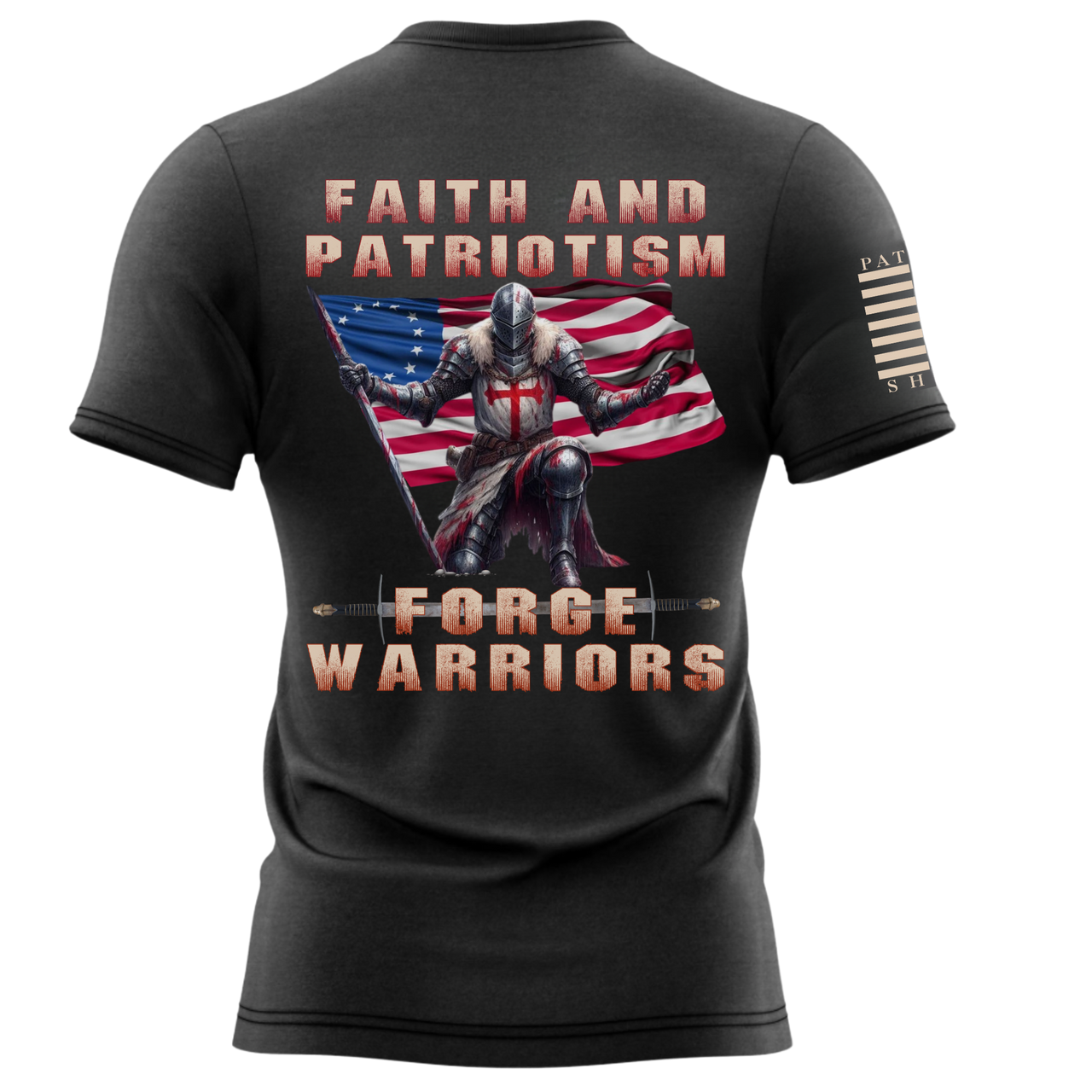 High-Quality Warrior Tee - Faith, Strength, and Power