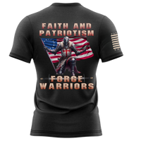 Thumbnail for High-Quality Warrior Tee - Faith, Strength, and Power