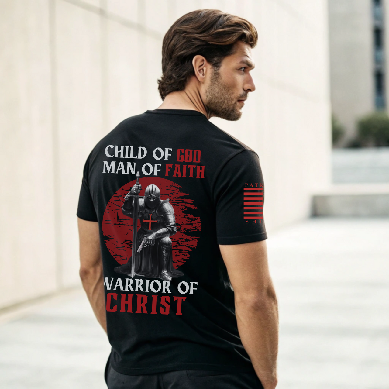 Catholic Battle Armor Tee - Faith and Strength Combined