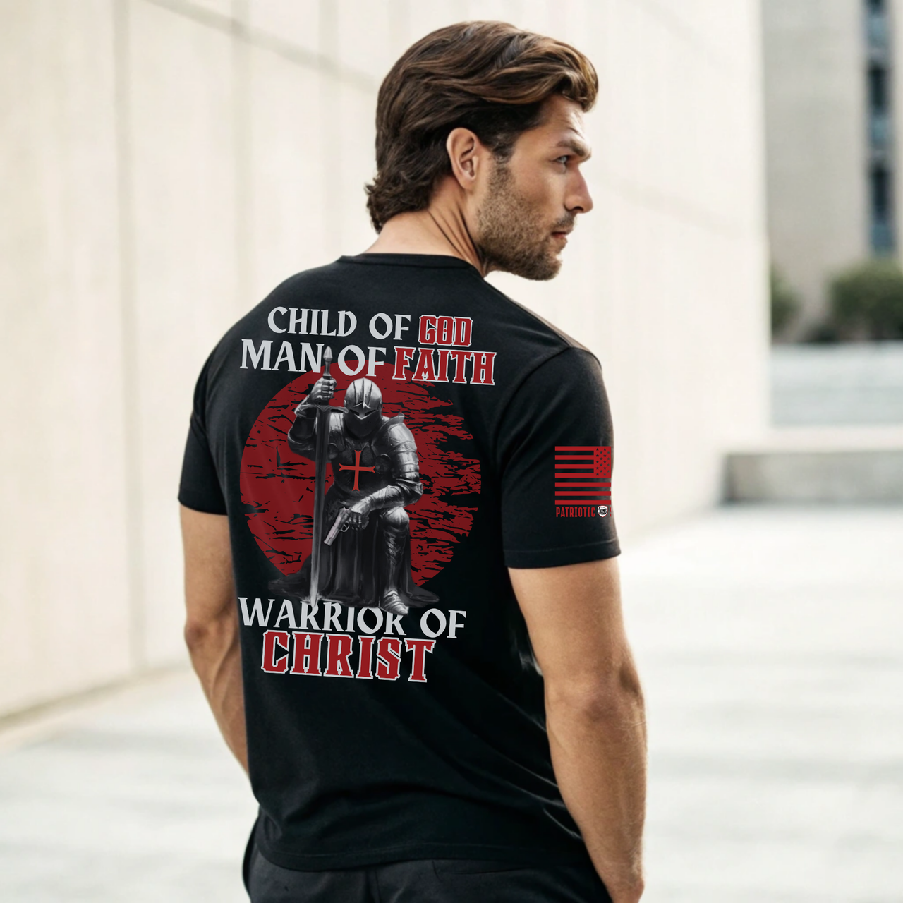 Catholic Battle Armor Tee - Faith and Strength Combined