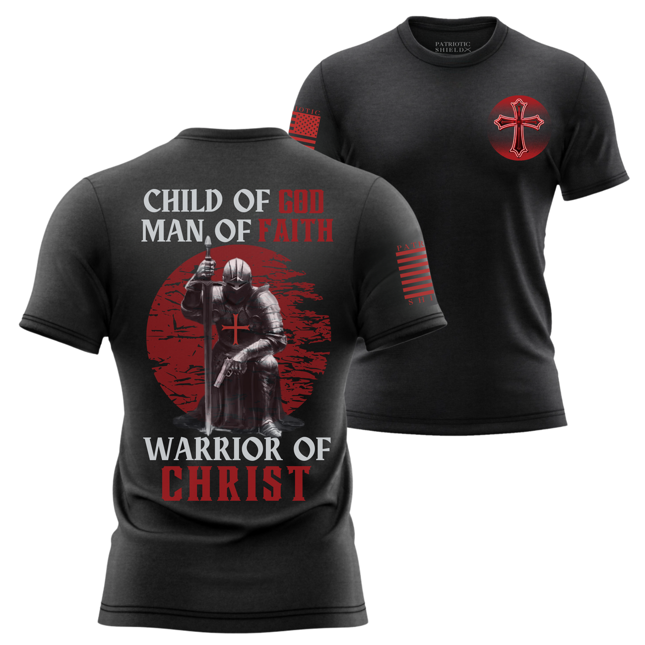 Never Back Down in Christ - Tee For Warriors Of Faith