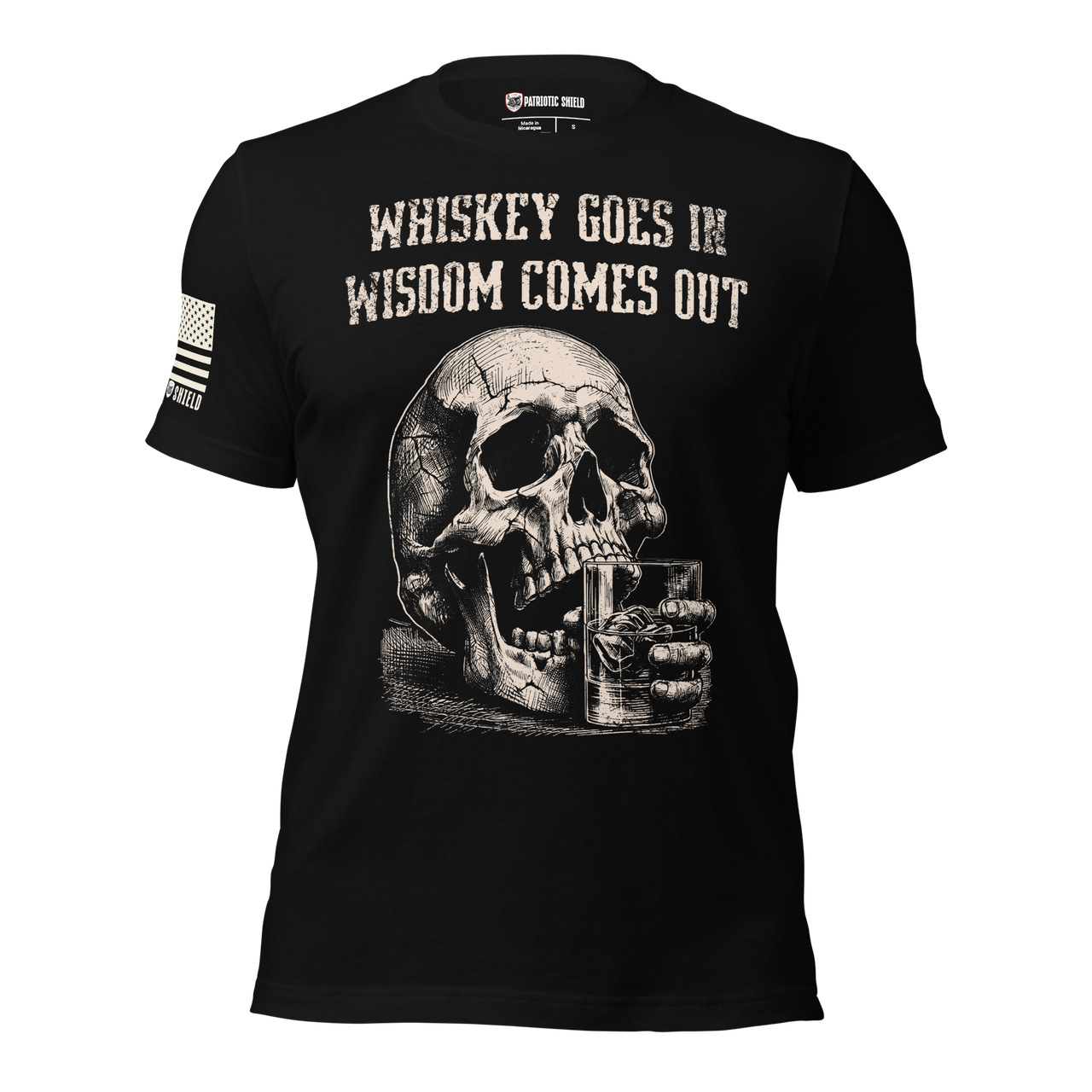Whiskey wisdom shirt for warriors and patriots