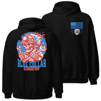 Hardworking Patriot Hoodie for the essential workers of America. black