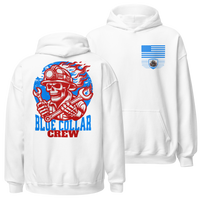 Rugged Work Harder Sweatshirt for Blue Collar Heroes. white
