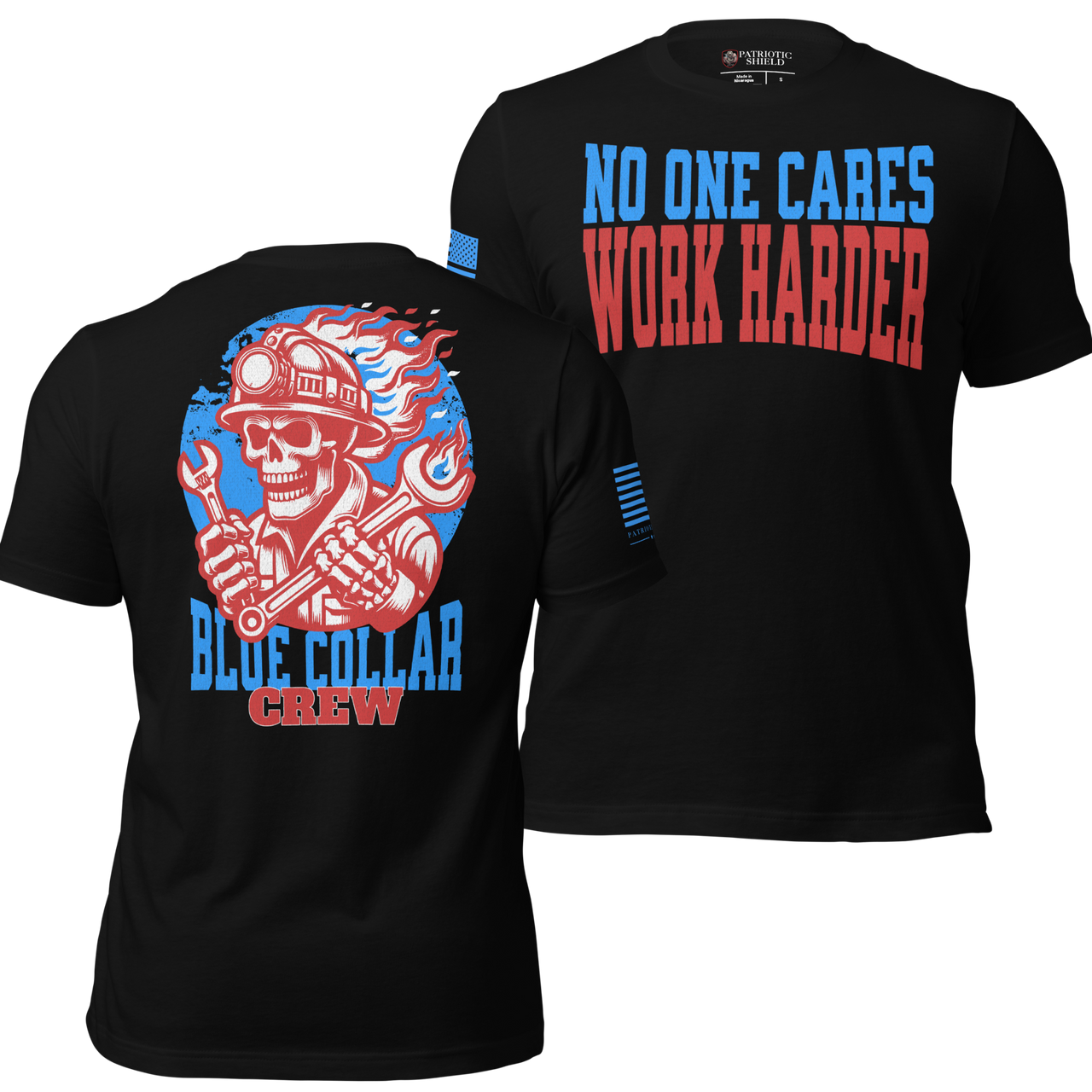 Patriotic apparel made for the freedom loving patriot. veteran family owned. black