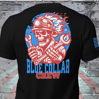 Work Harder T-Shirt Blue Collar Crew Patriotic Apparel