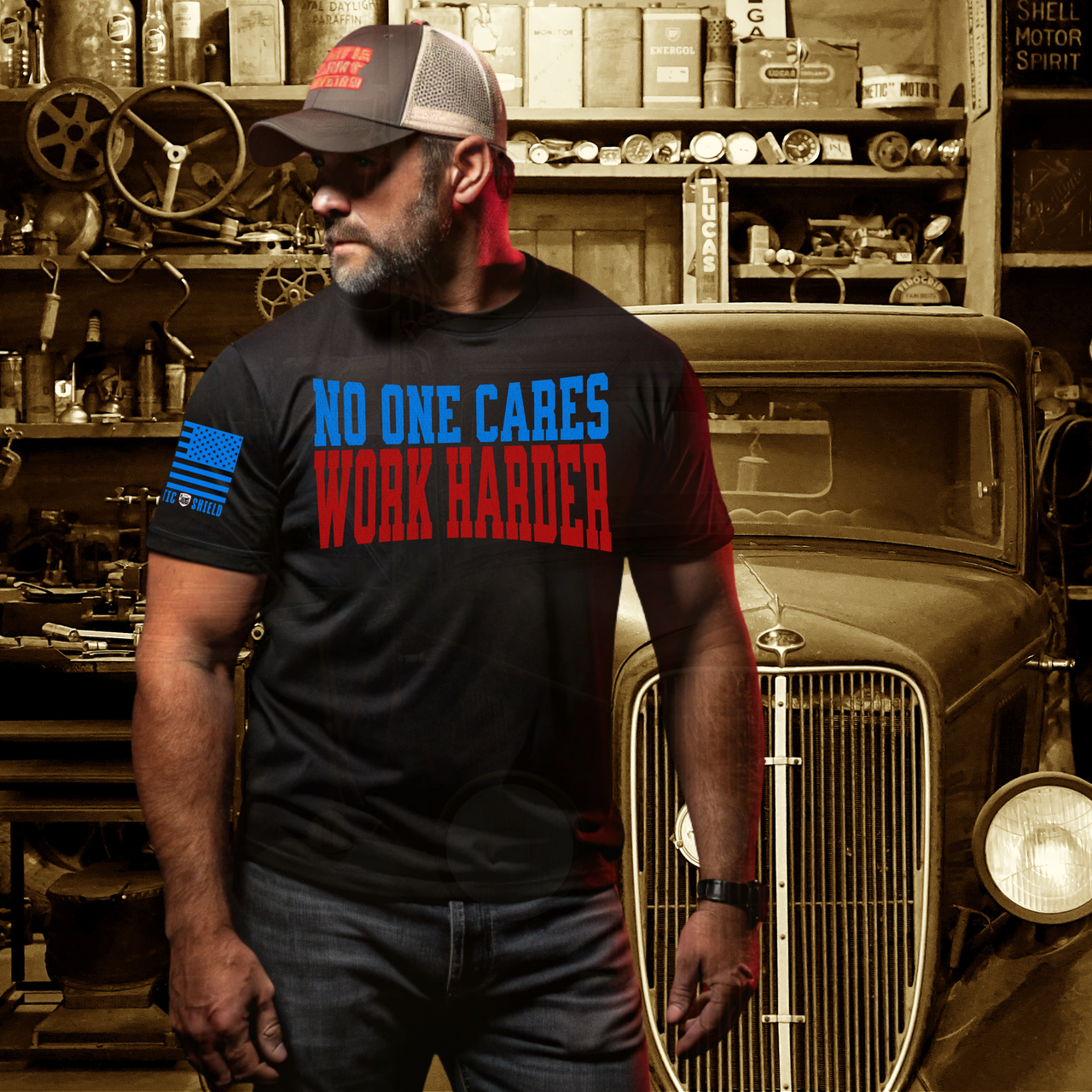 Gritty Blue Collar Work Shirt for Hardworking Americans