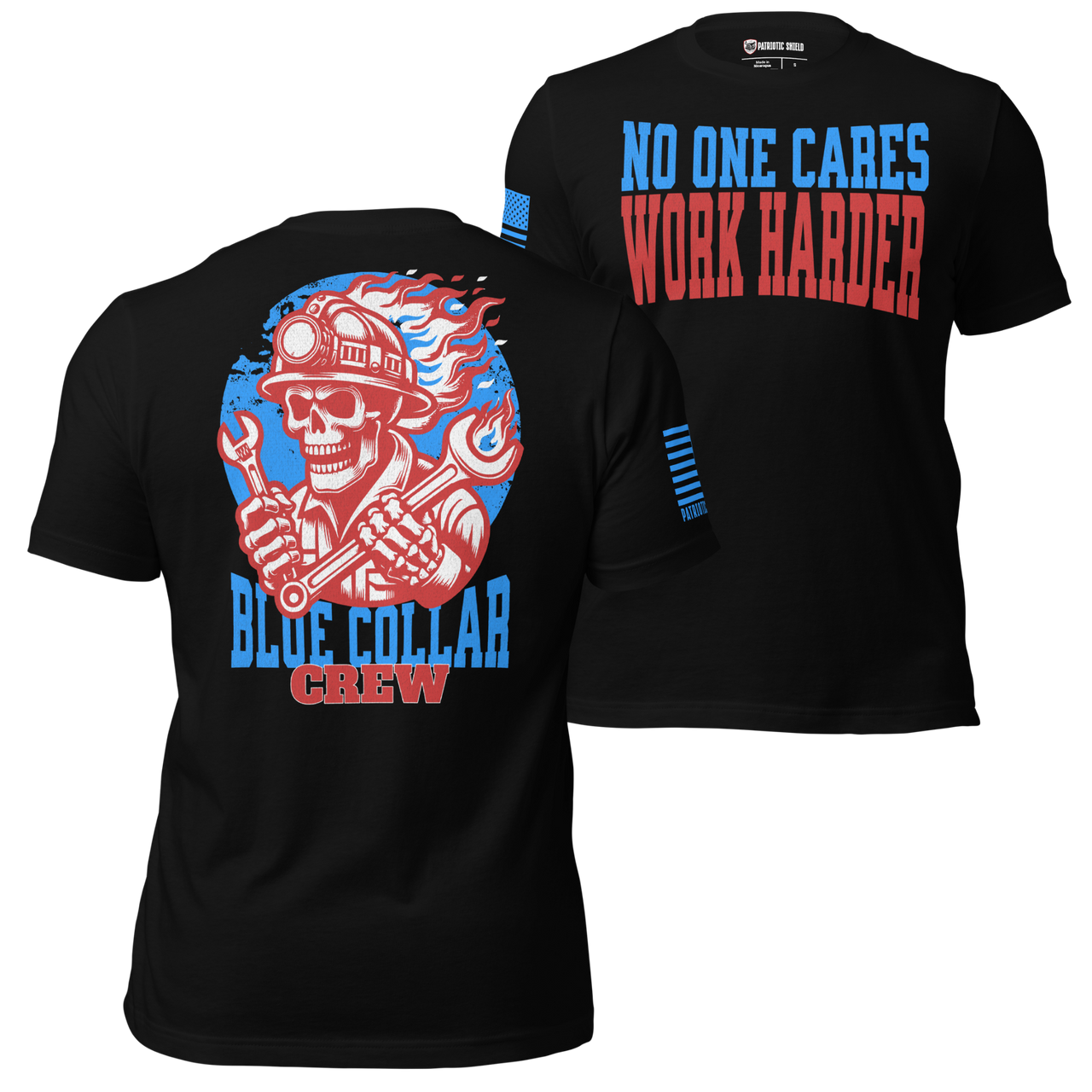 Patriotic apparel made for the freedom loving patriot. veteran family owned. black